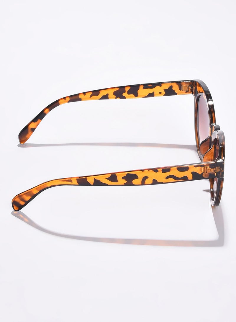 Haute Sauce Black Lens Brown Cateye Sunglasses - Image 5