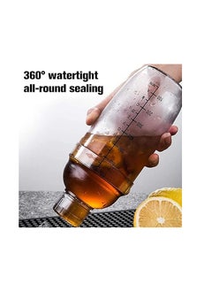 Spaceshoop Plastic Cocktail Shaker with Scale, Plastic Wine Cup, Clear Plastic Cocktail Shaker and Top Strainer, for Bar Party Home Use 1000ml  - Image 4