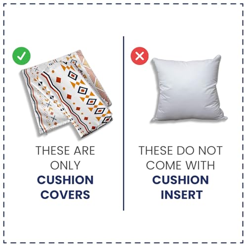 Urban Space Decorative Cotton 200 TC Cushion Cover Set of 3, 16 Inch X 16 Inch Cushion Covers for Sofa, Bedroom, Living Room (Marigold Yellow, Cushion Cover 40Cm X 40Cm, Set of 3) - Image 3