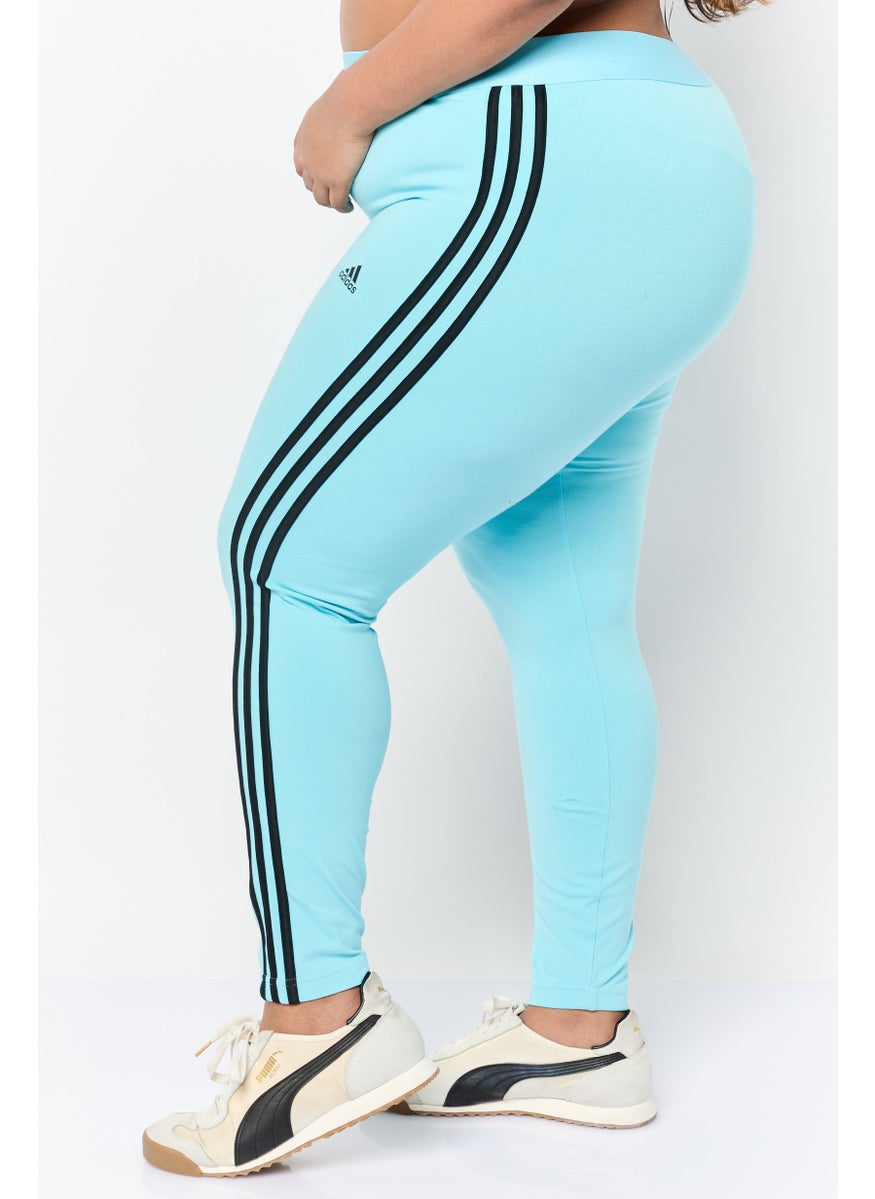 Adidas Women Tight Fit Training Leggings, Light Blue  - Image 3