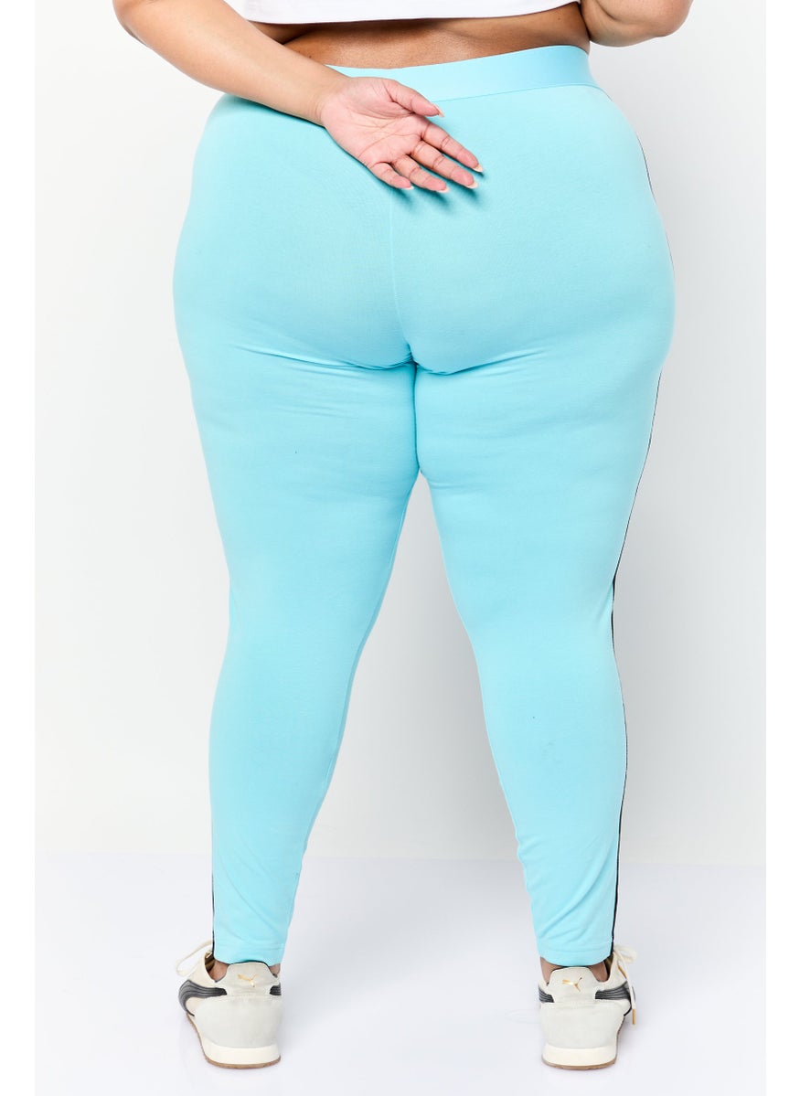 Adidas Women Tight Fit Training Leggings, Light Blue  - Image 4