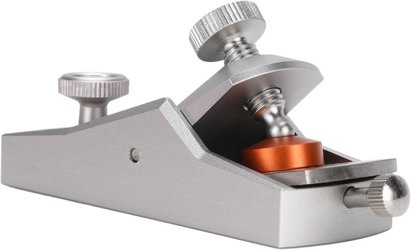 Dioche Mini Wood Planer Portable Aluminum Hand Planer with Steel for Woodworking, Crafting, and Furniture Repair Compact Flat Plane for DIY and Professional Use - Image 3