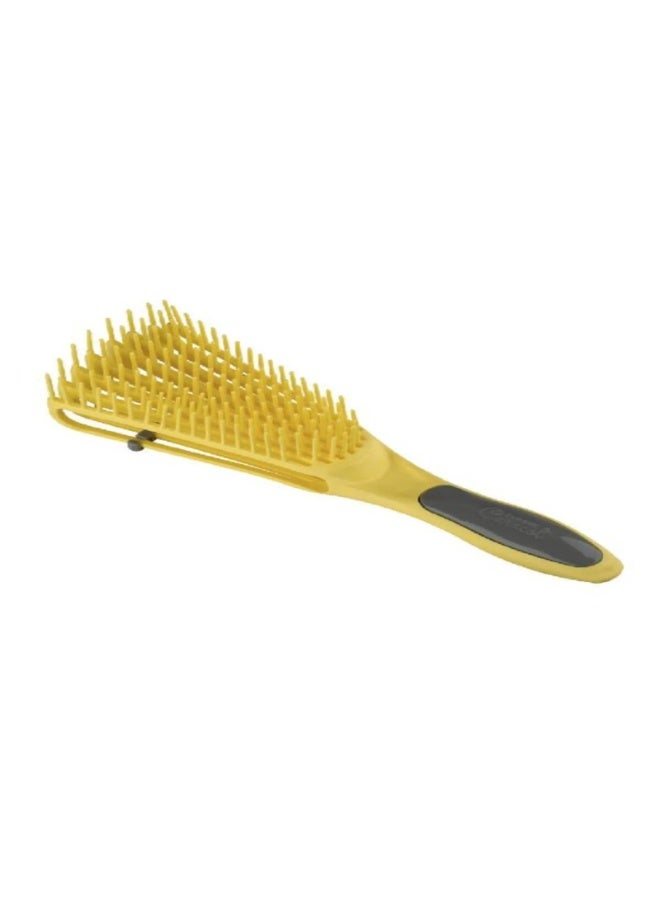 Dompel silicon brush curly hair/Yellow