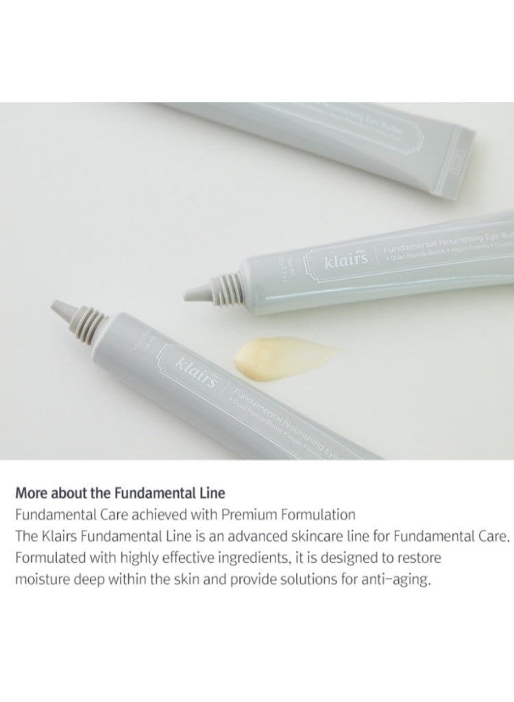 Klairs Dark Circles & Fine Lines Care – Klairs Fundamental Nourishing Eye Butter | Brightening, Firming & Moisture-Rich Eye Treatment - Image 4