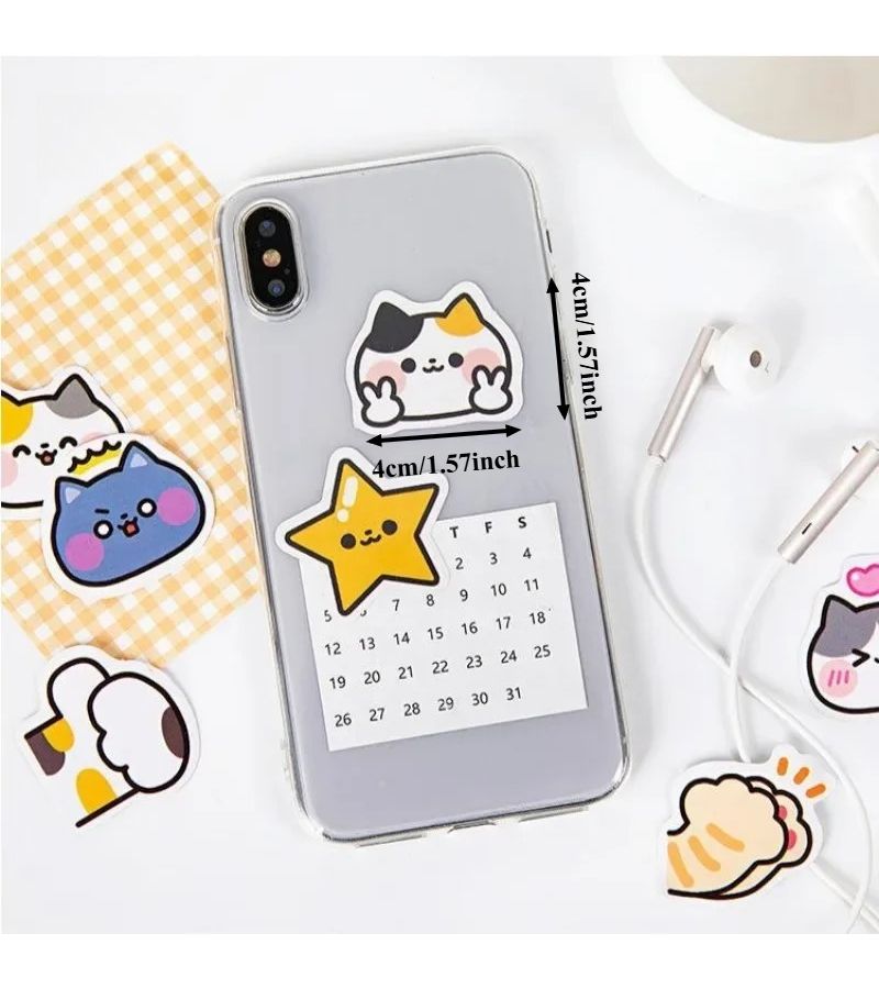 Cute Cat Vinyl Stickers for Water Bottle Laptop Phone Journal Scrapbook DIY Decor - Image 4
