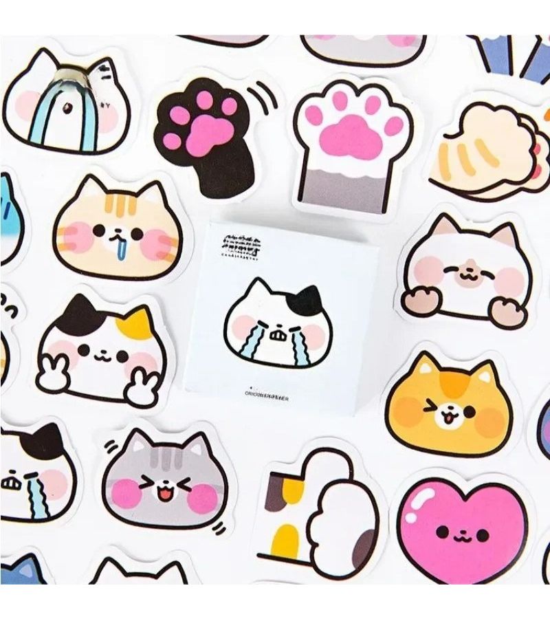 Cute Cat Vinyl Stickers for Water Bottle Laptop Phone Journal Scrapbook DIY Decor - Image 3