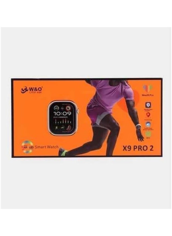 W&O - X9 Pro 2 Smart Watch with AMOLED Screen Supports GPT Chat/NFC/Calls - Image 1