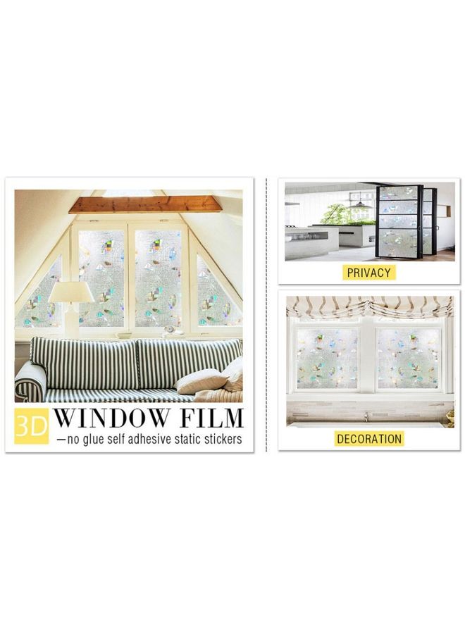 NIBEMINENT Glue Static Decorative Window Film Clear 40x200cm - Image 3