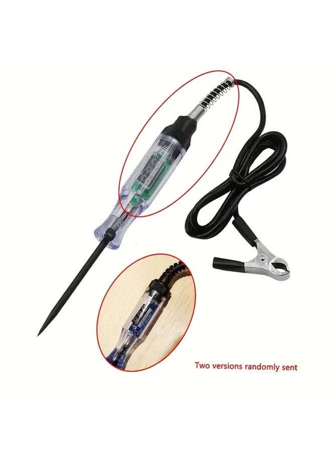 أداة اختبار دائرة السيارات بشاشة رقمية سوداء قلم فحص الجهد الكهربائي 6-24 فولت تيار مستمر - Image 1