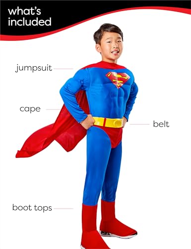 Rubies DC Comics Superheroes Superman Costume for Kids Boys Medium - Image 5