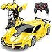 Bloolilies Remote Control Car for Boys 118 Scale Rc Race Car with 360 Rotating Led Lights One Button Deformation Rc Cars Robot Toy Cars for Kids 3 4 5 6 7 812 Birthday Easter Gifts - Image 2