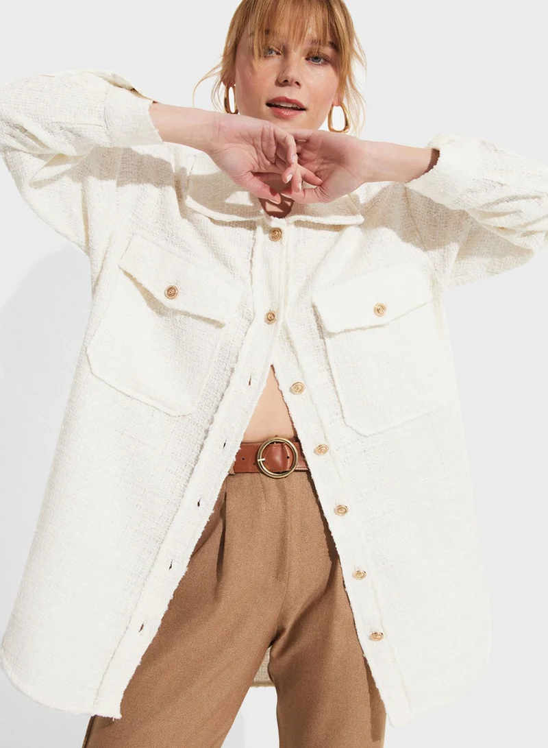 JUNE Button Detail Jacket