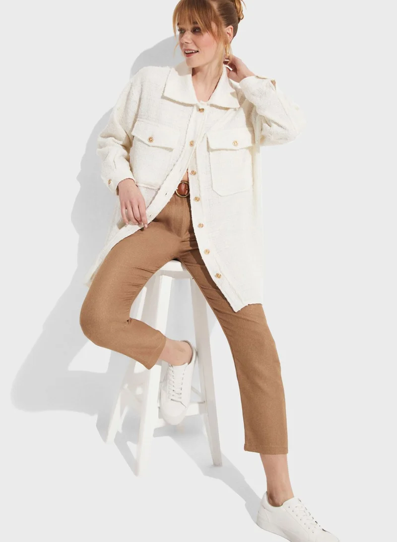 JUNE Button Detail Jacket