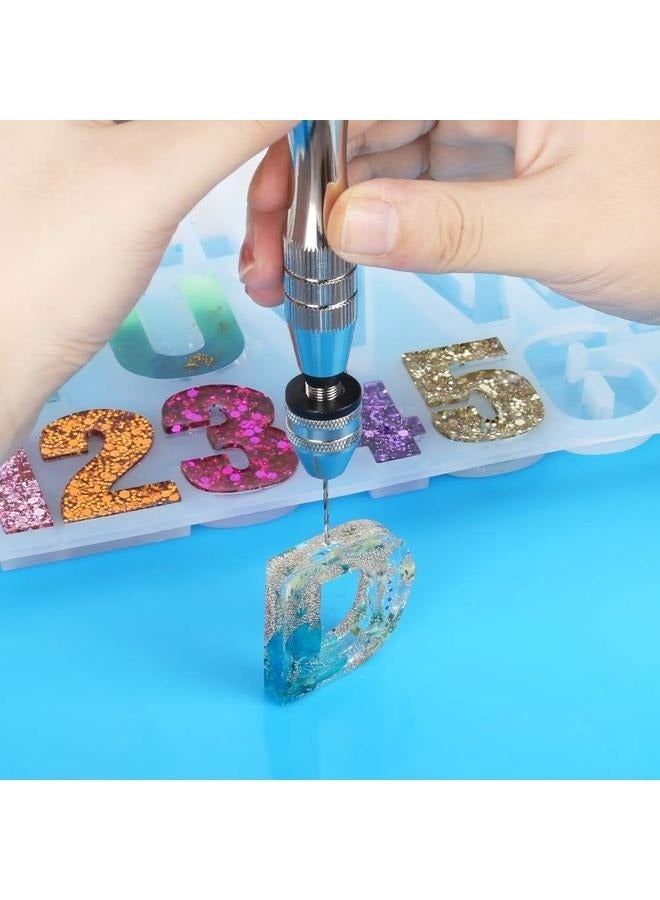 Hand Drill, with 10 PCS Small Drill Bits (0.8 mm-3 mm), for Resin, Wood, Clay, DIY Crafts Keychains Jewelry Making  - Image 4