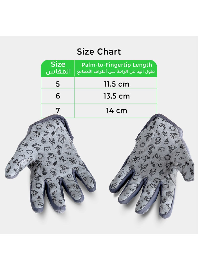 Woom Kids Bike Gloves | Woom Green | Breathable Grip Protection | Padded Palm Bicycle Riding Gloves | Size 5 - Image 3