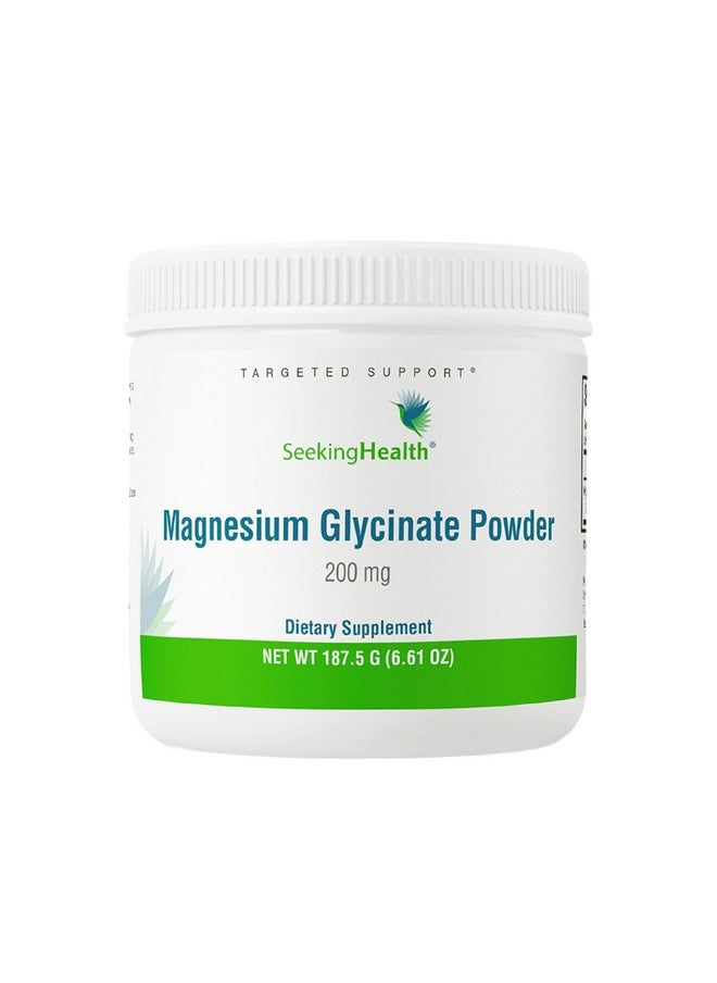 Seeking Health Seeking Health Magnesium Glycinate Powder, 200 mg per Serving, Bioavailable Bisglycinate Chelate, Support Sleep and Relaxation, Natural Energy, Vegetarian (75 servings)*  - Image 1