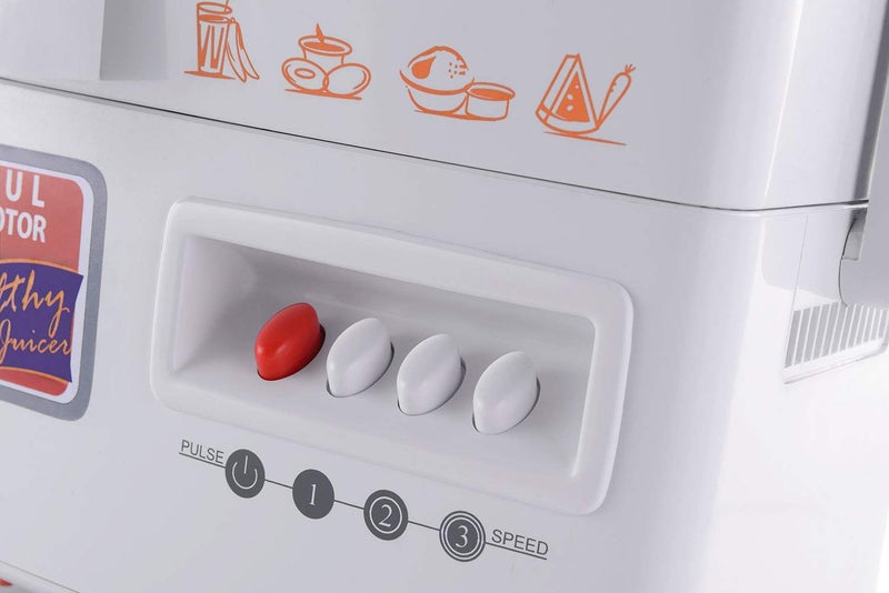 Usha 3345 450-Watt Juicer Mixer Grinder with 2 Jars (White) - Image 2