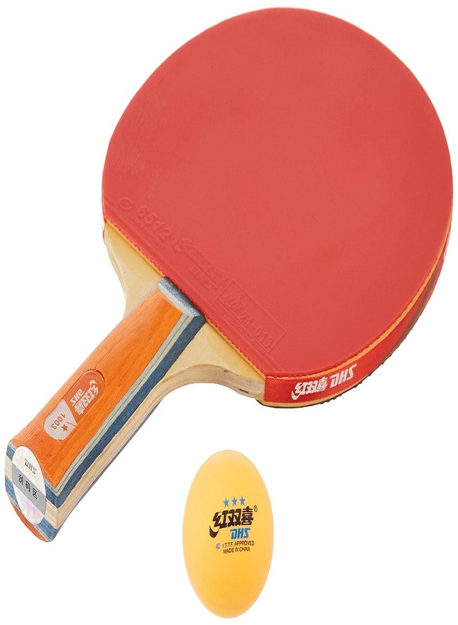 DHS TT BAT A1003 DHS WITH TT BALL DHS 40MM 3 STAR ORANGE (72 Pcs Box) - Image 1