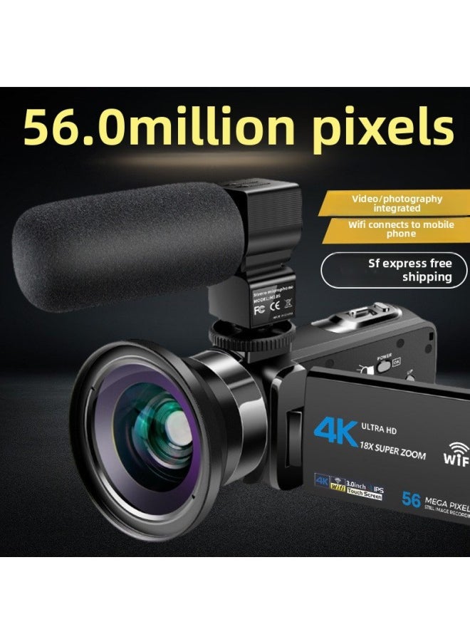 Generic Digital Camera HD Professional 2024 Handheld Dv Camera Travel Home 4K High Pixel Video Recording-Body Color:Package 1 Af3 56.0million Pixels Wifi Version  - Image 3