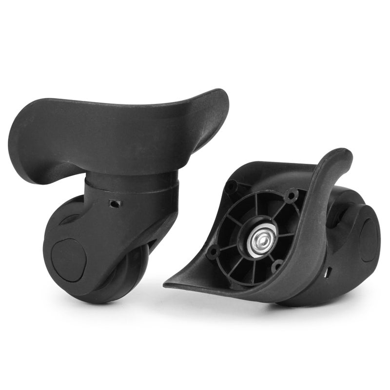 Volein 2-Pcs Luggage Wheel Replacement, Suitcase Black Travel Wheels Kit DIY Repair, Spinner Casters Sturdy Plastic 360 Degree Rotation - Image 1