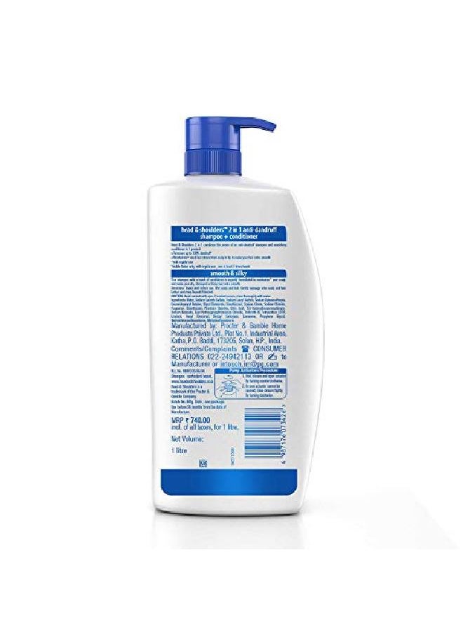 Head & Shoulders شامبو مضاد للقشرة + بلسم ناعم حريري 1 لتر  - Image 3