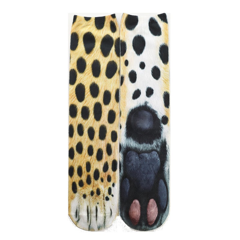 Funny 3D Animal Socks  Animal Paws Socks Novelty Animal Socks Cat Dog Tiger Eagle Horse Dinosaur Paw Crew Socks For Men Women Teens Supplies, Classic Colors - Image 5