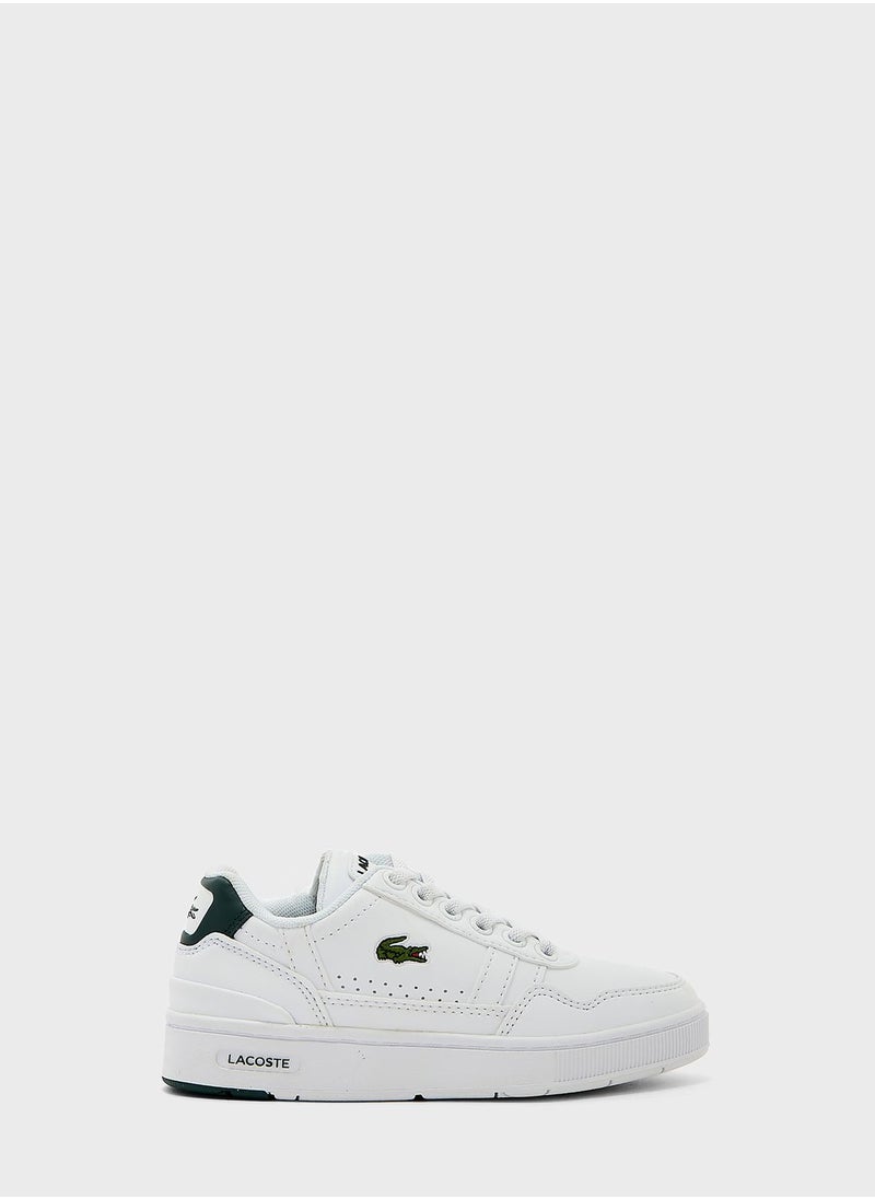 LACOSTE - Kids Lace Up Court Sneakers - Image 1
