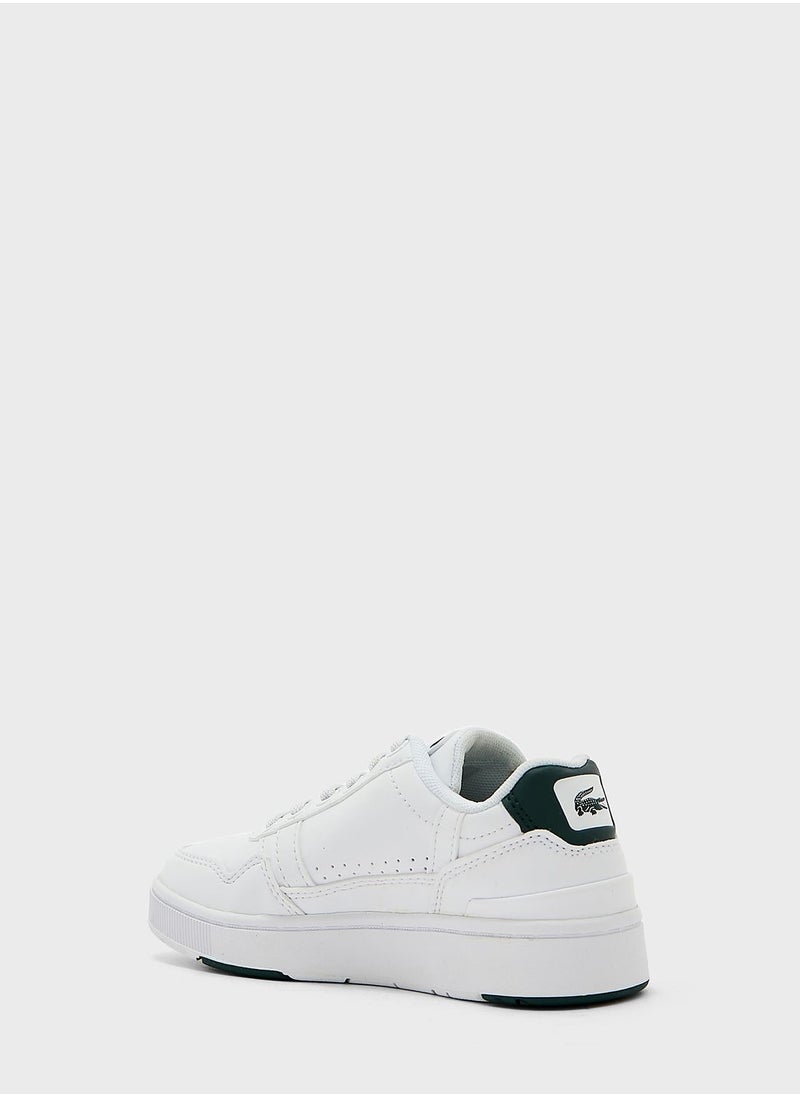LACOSTE - Kids Lace Up Court Sneakers - Image 1
