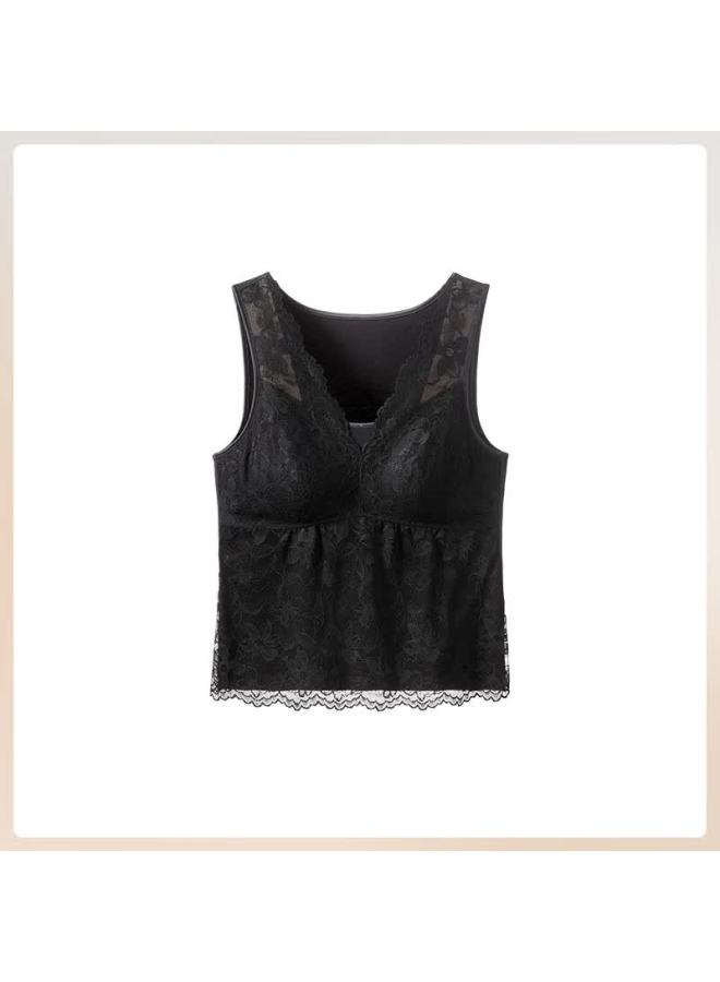 Maniform Modal Thermal Back Vest Women's Underwear Cold-resistant Skin-friendly Breathable Double-layer Thickened Base Layer