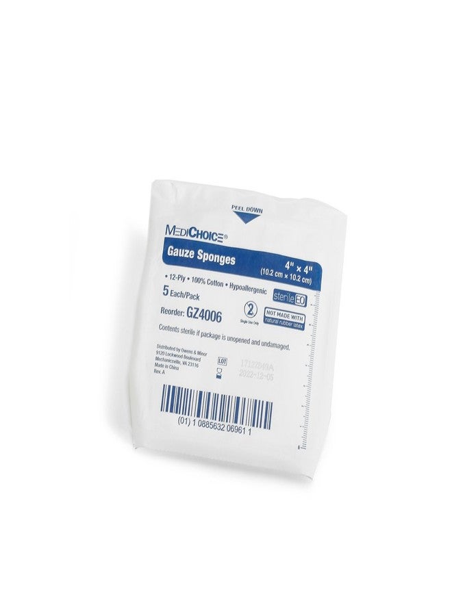 MediChoice Gauze Sponge, 12-Ply, Sterile, Hypoallergenic, 4x4 Inch, White, 1314GZ4006 (Case of 160) - Image 2