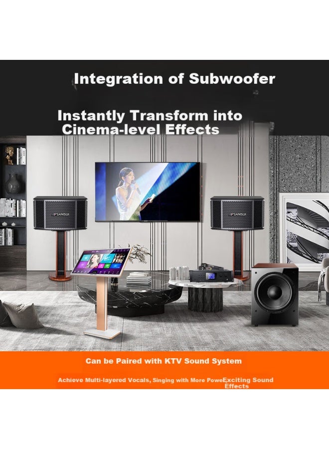 Sansui Sp4-15 Subwoofer With Cable Version 12-inch Wooden Home Theater Hi-fi Speaker 300w Rated Power Active Subwoofer Active 12-inch Subwoofer - Image 1