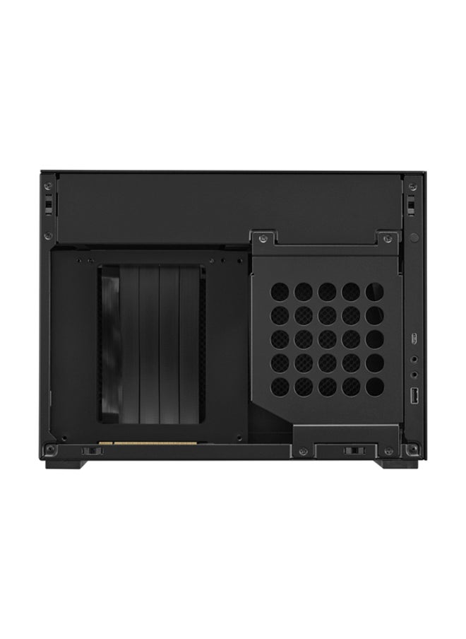 LIAN LI A4 H2O PCIE 4.0 Mini-ITX Aluminum Case, 3 Expansion Slots, 2.5" Drive Bays, Up To 240mm Radiator Support, 120mm Fan Support, Max 55mm CPU Cooler Clearance, Black  - Image 2