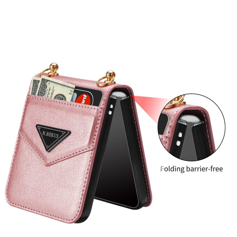 Protective Case | Shockproof Cover for Samsung Galaxy Z Flip 5 | Black | Shockproof | Card Holder - Image 3