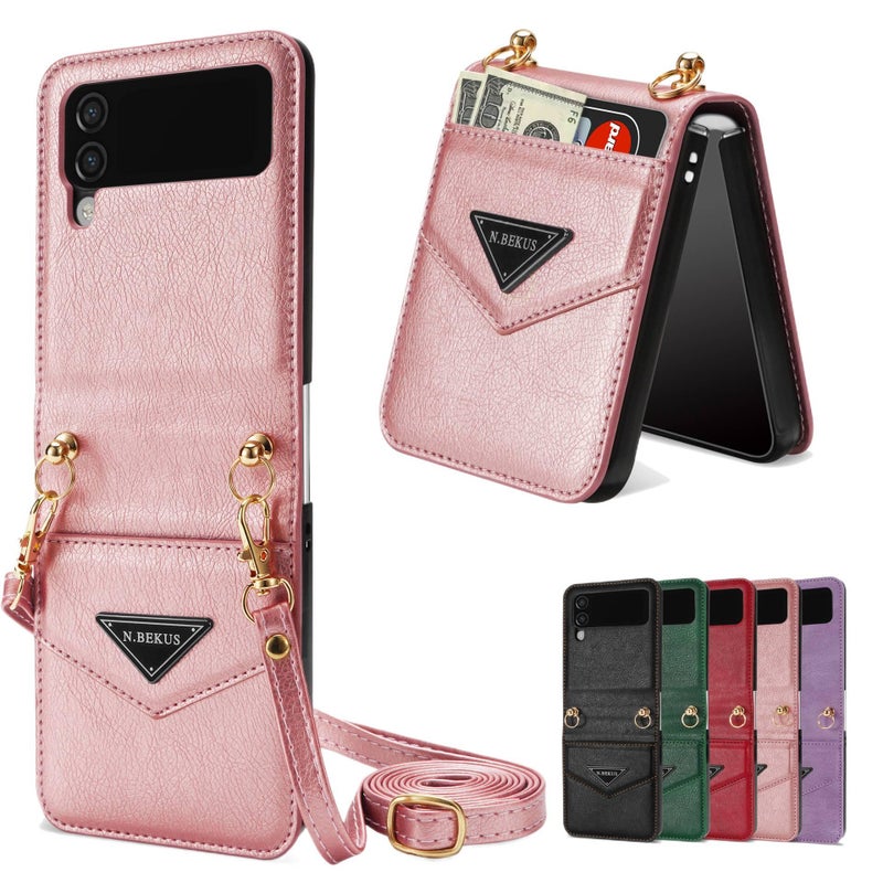 Protective Case | Shockproof Cover for Samsung Galaxy Z Flip 5 | Black | Shockproof | Card Holder - Image 2