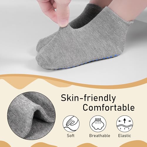 HYCLES Toddler Grip Ankle Socks, Non Slip Baby Sock Anti-Slip Kid Socks for Boys Girls 5-7 Years - Image 5