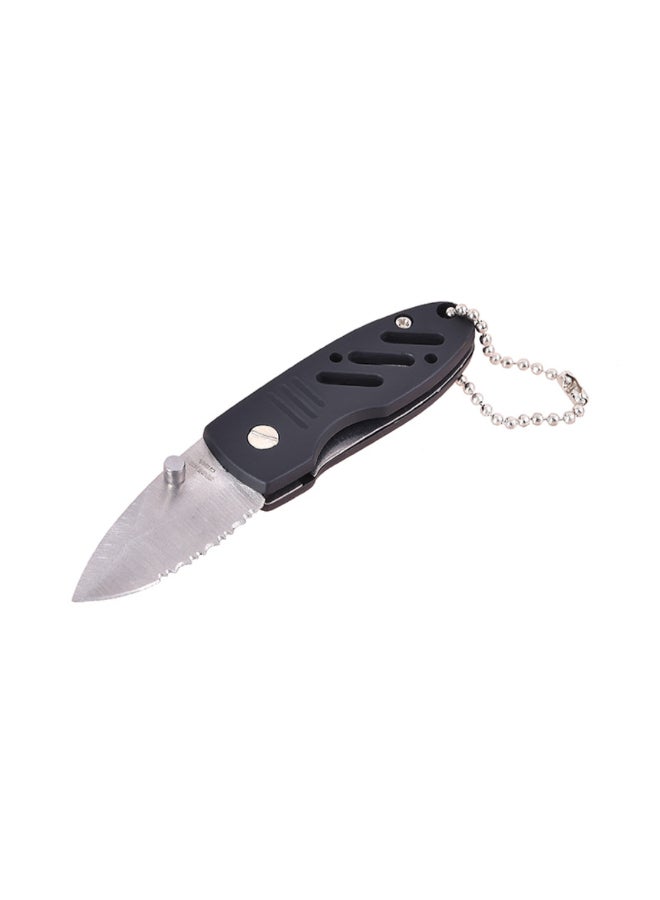 Tactix Durable High Quality Mini Folding Knife Silver and Black 1.5 x 6 x 3 cm 916003 - Image 1