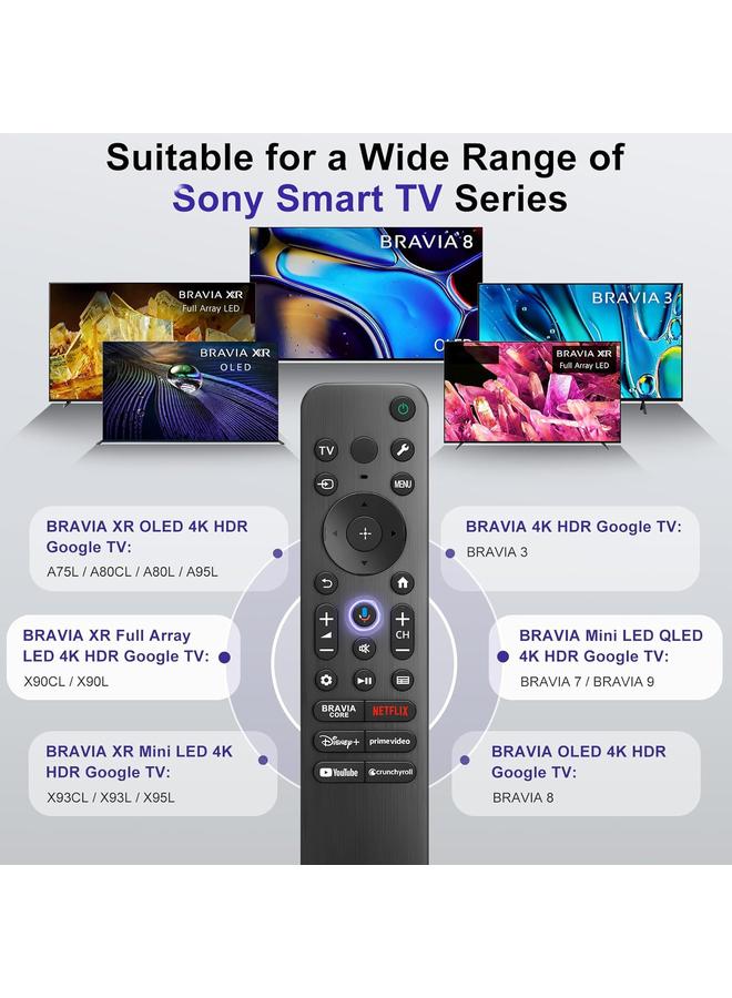 Cococ for Sony-TV-Remote-Control, Replacement for Sony Bravia TV Remote for All Smart LED OLED Series TVs with Voice Function - Image 3