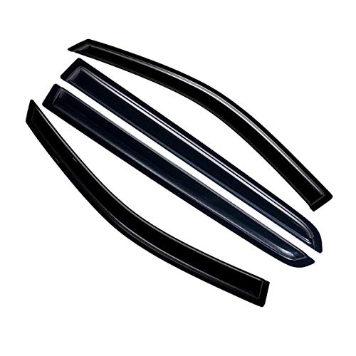 Lightronic Extra Durable Outside-Mount Auto Vent Window Visor, Fits 2017-2022 Kia Sportage, UV Protection Rain Guard, Original Window Deflector, No-Drill Easy Install, Dark Smoke, 4-Pcs - Image 3