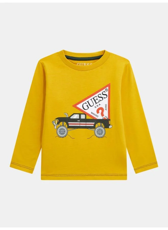 GUESS Kids Slogan Crew neck T-Shirt