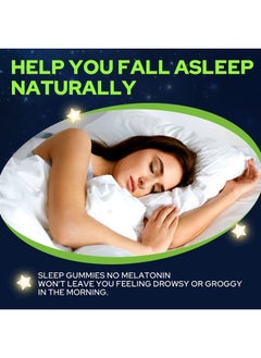 NEVISS Melatonin Free Sleep Aid Gummies for Adults - GABA, L-Tryptophan, Magnesium, Ashwagandha - Non-Habit Forming, Help for Deep Relaxation - Vegan, Meyer Lemon Flavor, 1Pack  - Image 3