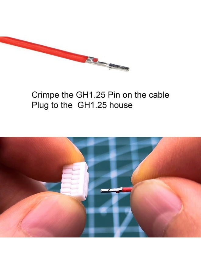 elechawk GH1.25 Connectors and Crimp Terminal kit Compatible with JST GH Connectors Plugs 1.25mm Pitch for Pixhawk Cube 6C 6X Pixhawk4 Drone Flight Controller - Image 4