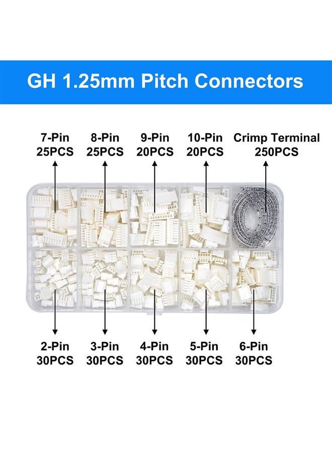 elechawk GH1.25 Connectors and Crimp Terminal kit Compatible with JST GH Connectors Plugs 1.25mm Pitch for Pixhawk Cube 6C 6X Pixhawk4 Drone Flight Controller - Image 2
