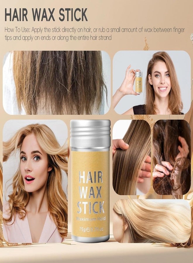 E-DUNIA Fly Away Hair Tamer, Slick Stick for Hair Non-greasy, Strong Hold Styling Wax Pomade for Women, Kids, Girls (1 Pack, 2.7oz) (PACK OF 1) - Image 4