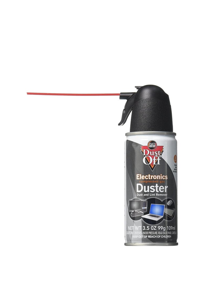 Dust-Off فالكـون غاز مضغوط للتنظيف (152a) دافتر قابل للتخلص، 1، عدد، علبة 3.5 أونصة (DPSJB)، أسود - Image 1