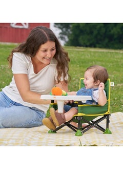 Bright Starts John Deere Pop ‘N Sit 3-in-1 Booster Seat – Floor Seat, Feeding Chair & Toddler Booster with Carry Bag (6–36 Months)  - Image 2