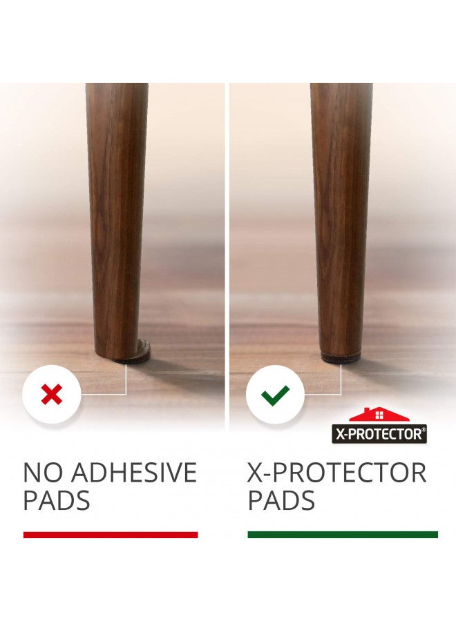 X-Protector Non Slip Furniture Pads 16 pcs 1" X-Protector - Premium Furniture Grippers! Self-Adhesive Rubber Feet Furniture Feet - Ideal Non Skid Furniture Pad Floor Protectors - Keep Furniture in Place! - Image 2