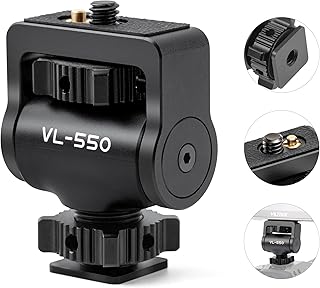 VILTROX Camera Monitor Mount with Cold Shoe, 1/4" Screw for 5" & 7" Field Monitor Compatible with VILTROX Monitor/Video - Image 1