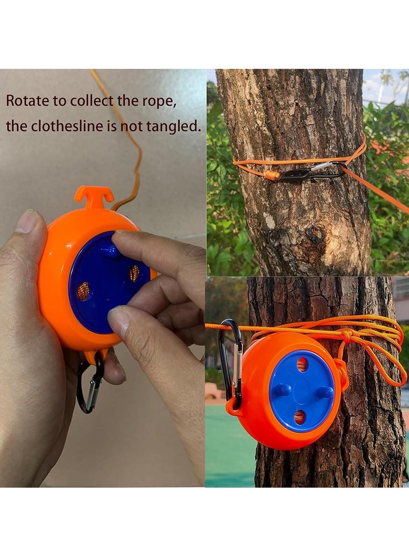 Portable Retractable Clothesline for Travel - Adjustable Drying Rope for Hotels, Balcony, Camping, Indoor & Outdoor Use, Compact Design for Laundry on Trips Camping Drying Rope 10M  - Image 4