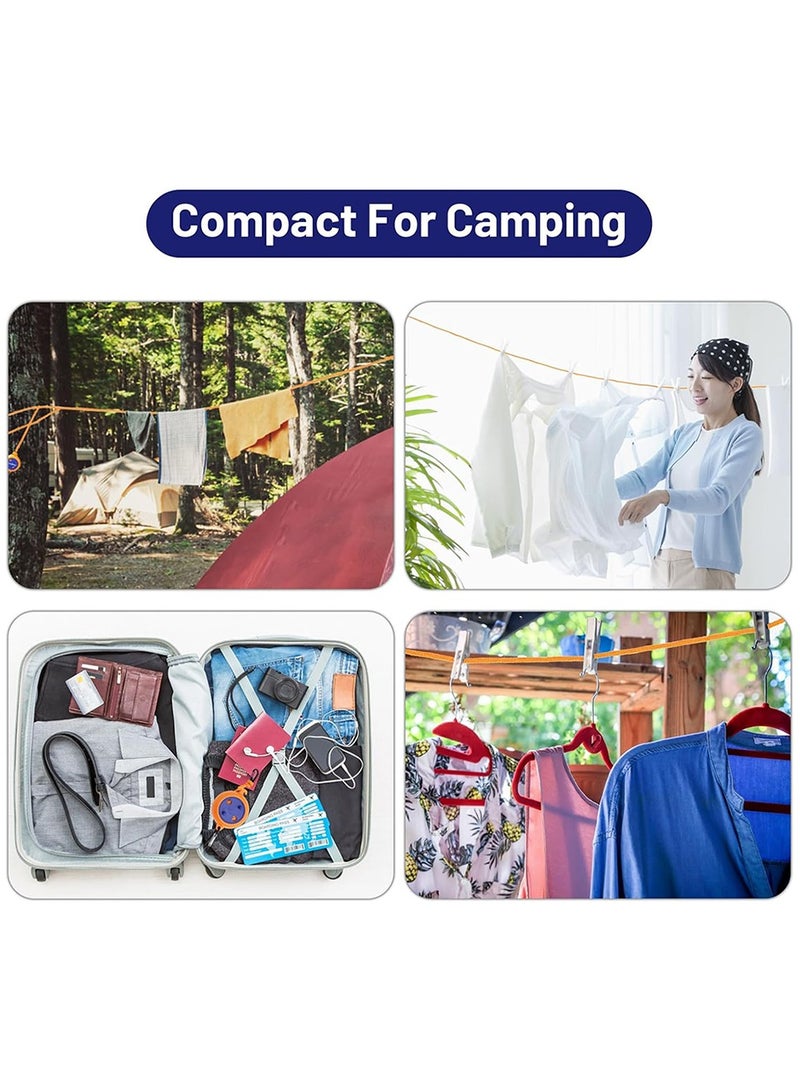 Portable Retractable Clothesline for Travel - Adjustable Drying Rope for Hotels, Balcony, Camping, Indoor & Outdoor Use, Compact Design for Laundry on Trips Camping Drying Rope 10M  - Image 5