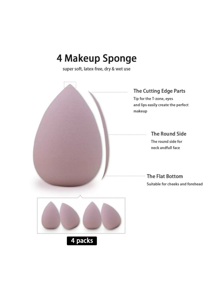 جوسكوين مجموعة فرش المكياج مكونة من 33 قطعة، مجموعة أدوات مكياج، تشمل فرش الأساس، البودرة، الكونسيلر، ظلال العيون، وفرش أحمر الخدود، بالإضافة إلى إسفنجة بودرة، بتصميم أنيق باللون البني، ومكونة من 33 قطعة. - Image 5